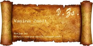 Vasina Zsolt névjegykártya